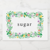 KUTE LEMON EN STROOMSTROOMDECOUPAGINA VOEDSELCONTAINER ETIKET (Enkel label)