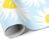 Kute lichtblauwe melkroze roestrok cadeaupapier (Rol Hoek)