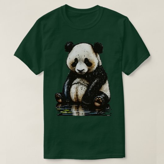 Kute lieve Panda T-shirt (Design voorkant)