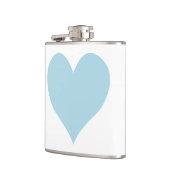Kute Light Blue Heart Heupfles (Links)