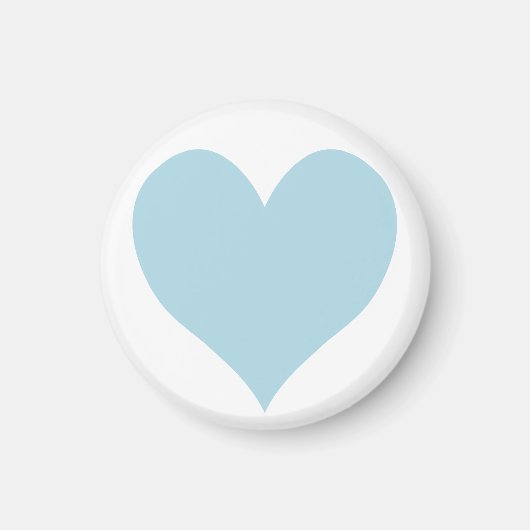 Kute Light Blue Heart Magneet (Voorkant)