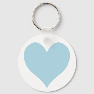 Kute Light Blue Heart Sleutelhanger