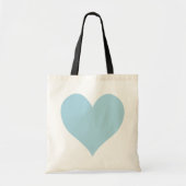 Kute Light Blue Heart Tote Bag (Voorkant)