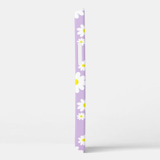 Kute Lila Paarse Daisy Flower Pattern Spring Case-Mate iPhone Case (Achterkant / Rechts)
