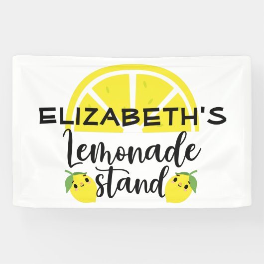 Kute limonade standaard spandoek (Horizontaal)