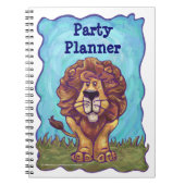 Kute Lion Party Planner Notitieboek (Voorkant)