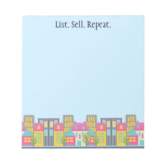 Kute "List Sell Herhaling" — Blocnote van de Real  (Voorkant)