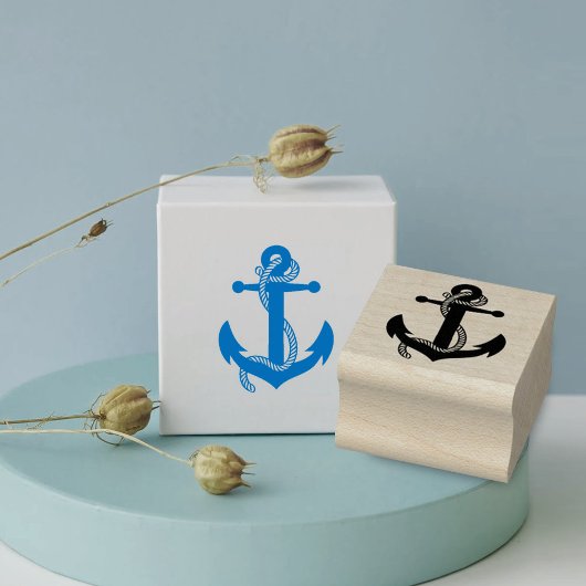 Kute Little Anchor Nautical Wedding Stationery Rubberstempel