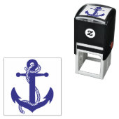 Kute Little Anchor Nautical Wedding Stationery Zelfinktende Stempel (In situ)