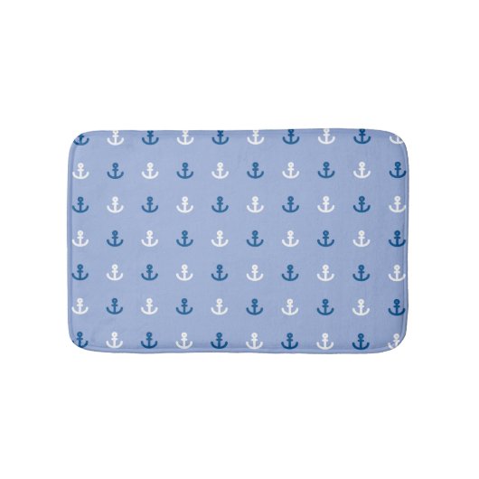 Kute Little Anchor Pattern Badmat (Voorkant)