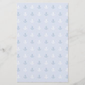 Kute Little Anchor Pattern Briefpapier (Voorkant)