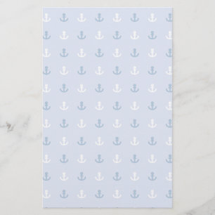 Kute Little Anchor Pattern Briefpapier