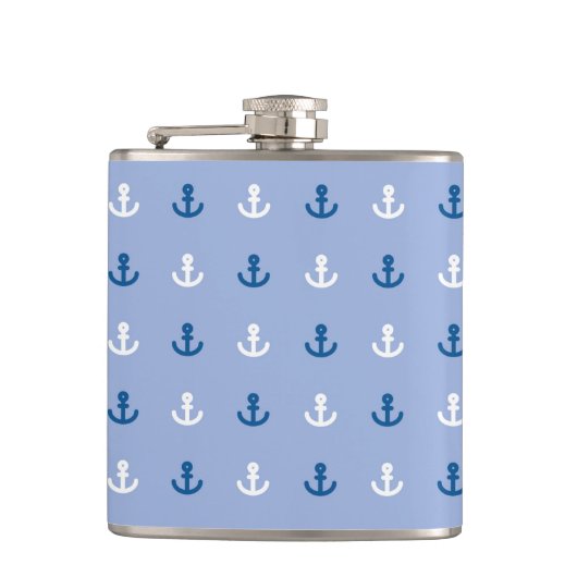 Kute Little Anchor Pattern Heupfles (Voorkant)