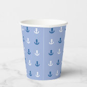 Kute Little Anchor Pattern Papieren Bekers (Rechts)
