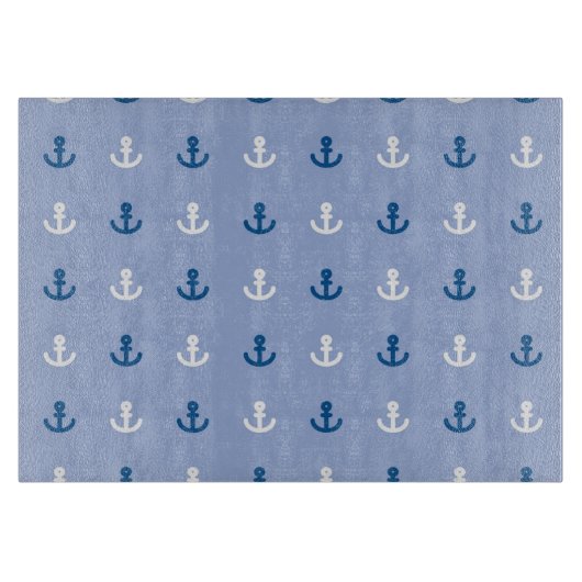 Kute Little Anchor Pattern Snijplank (Voorkant)