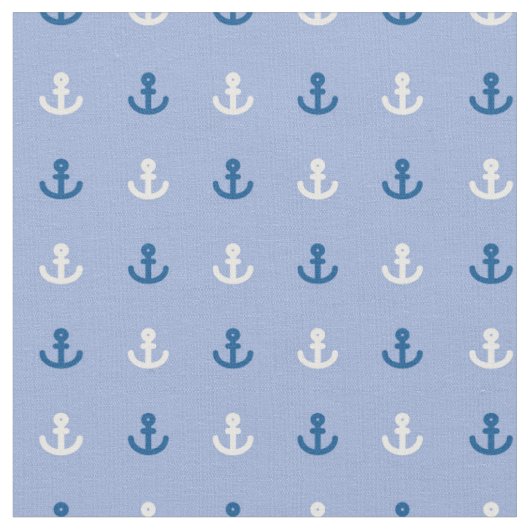Kute Little Anchor Pattern Stof (Close Up)