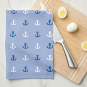 Kute Little Anchor Pattern Theedoek (Quarter Fold)