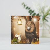 Kute Little Angel met een leien Kaart (Staand voorkant)