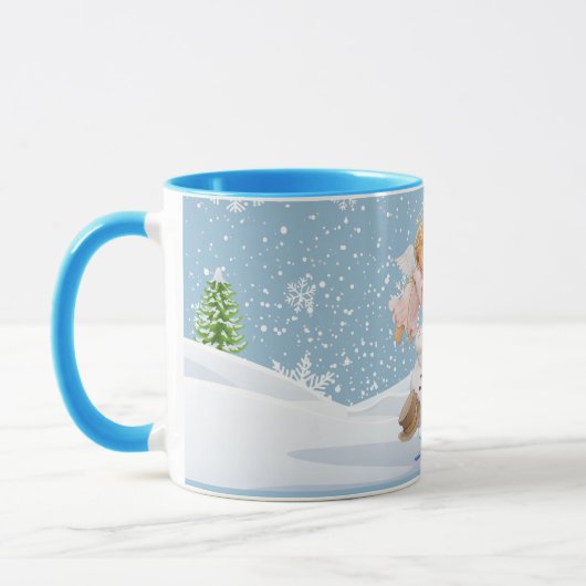 Kute Little Angels and Snowman Mok (Links)