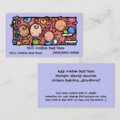 Kute Little Babies custom visitekaartje (Voorkant / Achterkant)