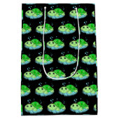 Kute Little Baby Turtles Birthday of Baby shower Medium Cadeauzakje (Achterkant)