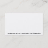 Kute Little Big Eye Witch met Owl & Pumpkin Visitekaartje (Achterkant)