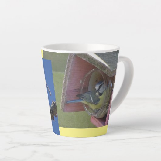 Kute Little Birds Design Latte Mok (Rechterhoek)