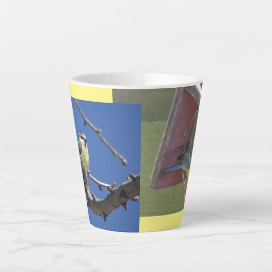 Kute Little Birds Design Latte Mok (Voorkant)