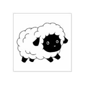 Kute Little Black Nosed Sheep Lamb Rubberstempel (Afrduk)