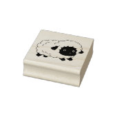 Kute Little Black Nosed Sheep Lamb Rubberstempel (Stempel)