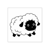 Kute Little Black Nosed Sheep Lamb Rubberstempel (Afrduk)