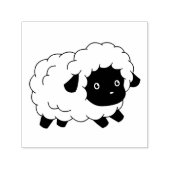 Kute Little Black Nosed Sheep Lamb Zelfinktende Stempel (Design)