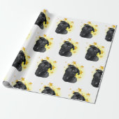 Kute Little Black Pug is een ster Cadeaupapier (Uitgerold)