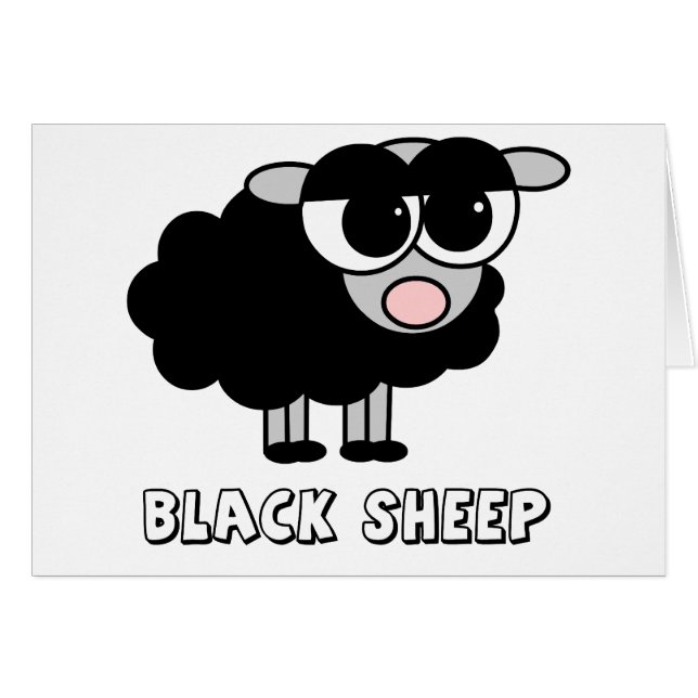 Kute Little Black Sheep (Voorkant Horizontaal)