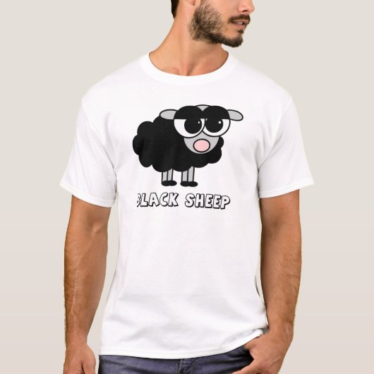 Kute Little Black Sheep T-shirt (Voorkant)