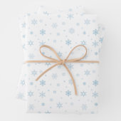 Kute Little Blue Snowflakes Inpakpapier Vel (In situ)