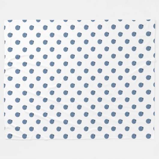 Kute Little Blueberries Fleece Blanket (Voorkant (Horizontaal))