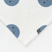 Kute Little Blueberries Fleece Blanket Deken (Hoek)
