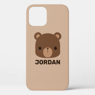 Kute Little Brown Beer met persoonlijke naam Case-Mate iPhone Case