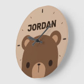 Kute Little Brown Beer met persoonlijke naam Grote Klok (Hoek)