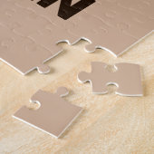 Kute Little Brown Beer met persoonlijke naam Legpuzzel (Zijkant)