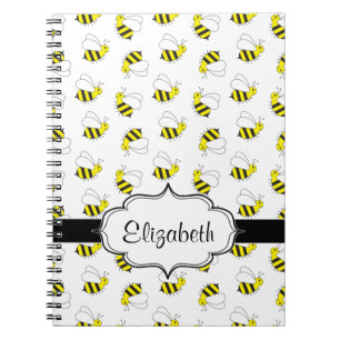 Kute Little Bumble Bee Pattern Notitieboek