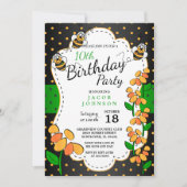 Kute Little Bumble Birthday bijen Kaart (Voorkant)