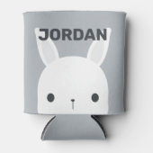 Kute Little Bunny Rabbit met persoonlijke naam Blikjeskoeler (Voorkant)