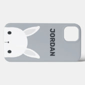 Kute Little Bunny Rabbit met persoonlijke naam Case-Mate iPhone Case (Achterkant (horizontaal))