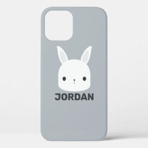 Kute Little Bunny Rabbit met persoonlijke naam Case-Mate iPhone Case