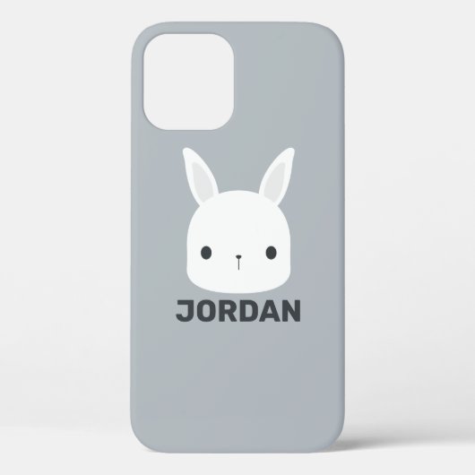 Kute Little Bunny Rabbit met persoonlijke naam Case-Mate iPhone Case (Achterkant)