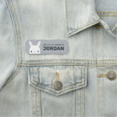 Kute Little Bunny Rabbit met persoonlijke naam Naamplaatje (In situ)