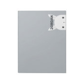 Kute Little Bunny Rabbit met persoonlijke naam Notitieblok (Linkerzijde)