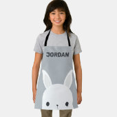 Kute Little Bunny Rabbit met persoonlijke naam Schort (Insitu)